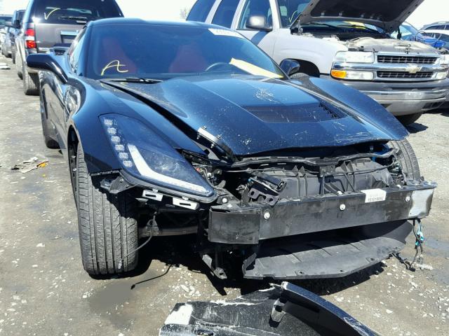 1G1YA2D71F5115617 - 2015 CHEVROLET CORVETTE S BLACK photo 1