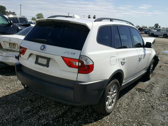 WBXPA73464WB25726 - 2004 BMW X3 2.5I WHITE photo 4