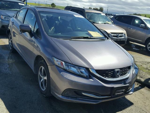 19XFB2F74FE276363 - 2015 HONDA CIVIC SE GRAY photo 1