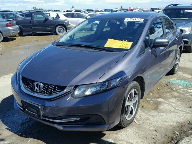 19XFB2F74FE276363 - 2015 HONDA CIVIC SE GRAY photo 2