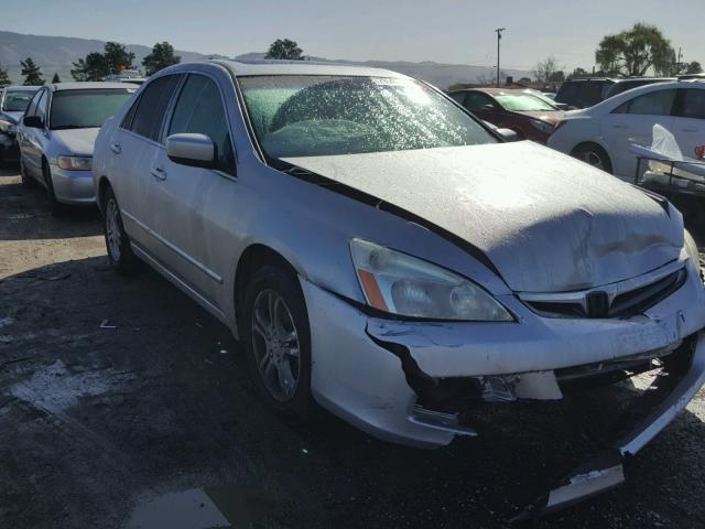 1HGCM56877A155632 - 2007 HONDA ACCORD EX SILVER photo 1