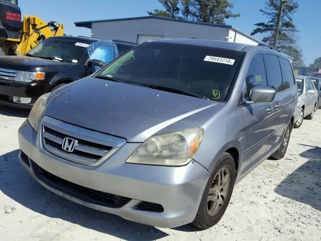 5FNRL38745B114562 - 2005 HONDA ODYSSEY EX GRAY photo 1