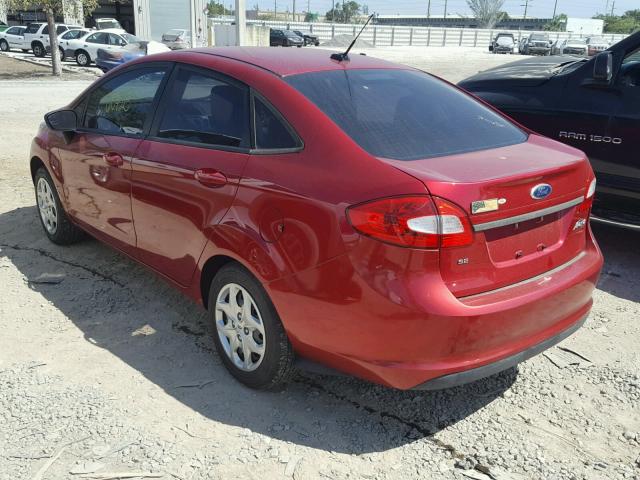 3FADP4BJ5BM111241 - 2011 FORD FIESTA SE RED photo 3