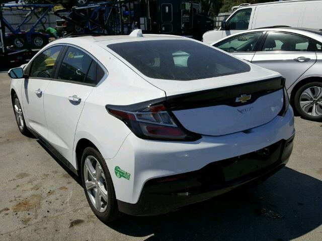 1G1RC6S57HU188538 - 2017 CHEVROLET VOLT LT WHITE photo 3