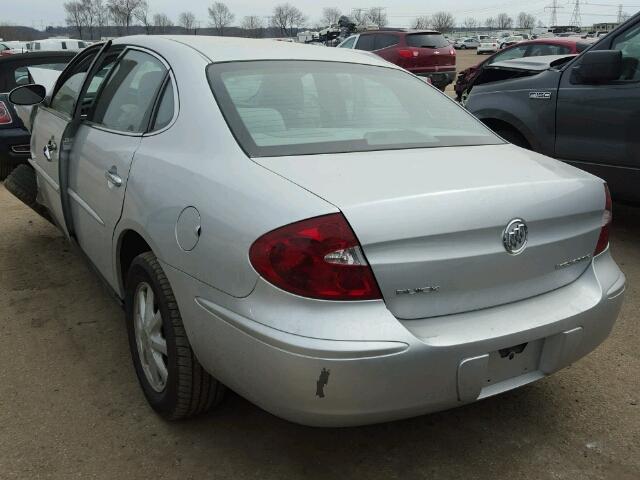 2G4WC562851292639 - 2005 BUICK LACROSSE C SILVER photo 3