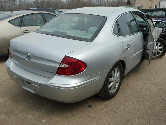 2G4WC562851292639 - 2005 BUICK LACROSSE C SILVER photo 4