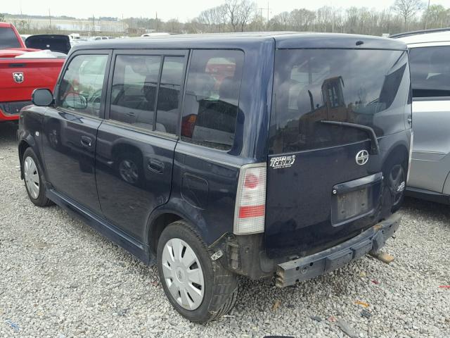 JTLKT324564106337 - 2006 TOYOTA SCION XB BLUE photo 3