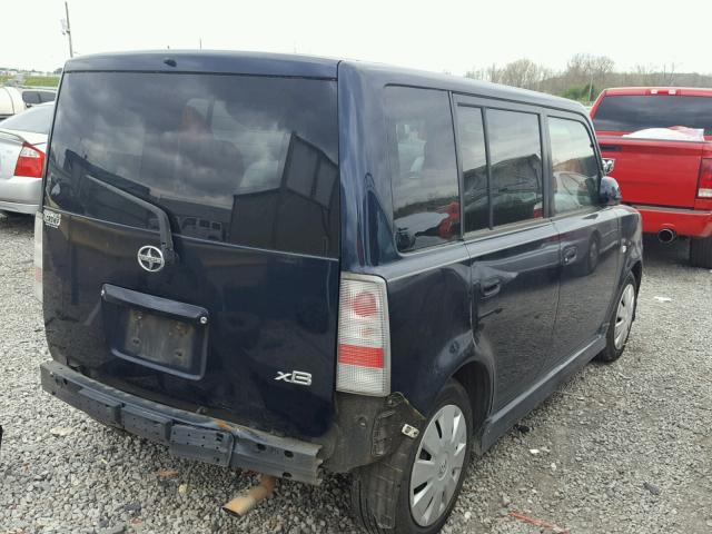 JTLKT324564106337 - 2006 TOYOTA SCION XB BLUE photo 4