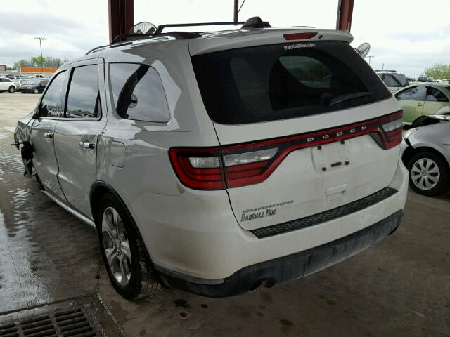 1C4RDHAG9FC869712 - 2015 DODGE DURANGO SX WHITE photo 3