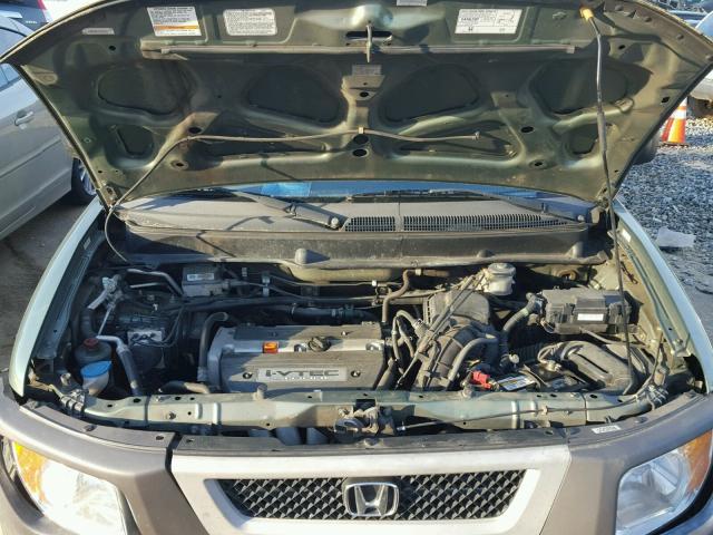 5J6YH18605L011882 - 2005 HONDA ELEMENT EX GREEN photo 7