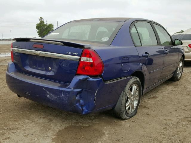 1G1ZT52895F259890 - 2005 CHEVROLET MALIBU LS BLUE photo 4