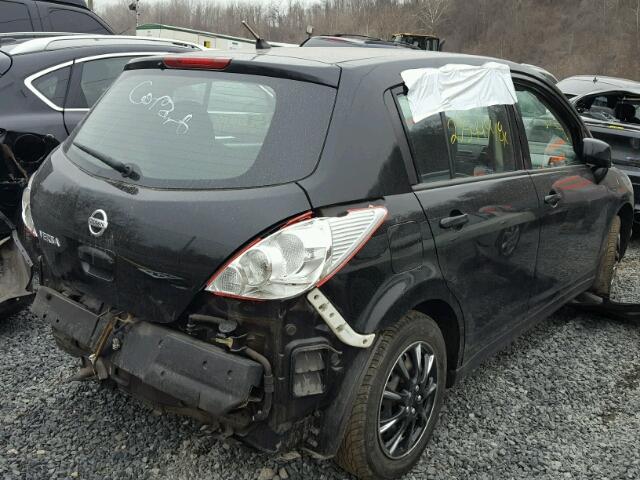 3N1BC1CP0BL358562 - 2011 NISSAN VERSA S BLACK photo 4