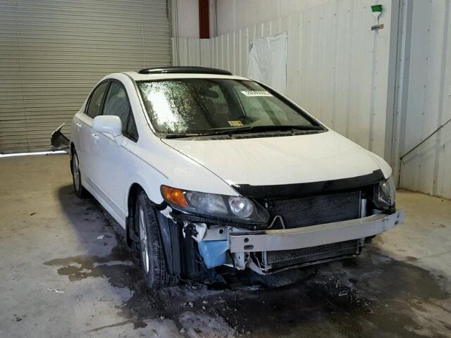 1HGFA16928L023312 - 2008 HONDA CIVIC EXL WHITE photo 1