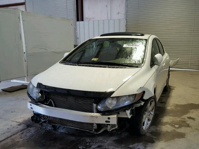 1HGFA16928L023312 - 2008 HONDA CIVIC EXL WHITE photo 2