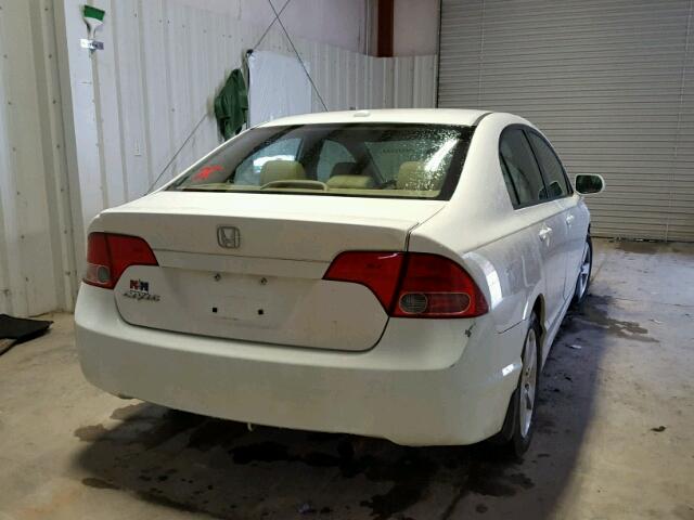 1HGFA16928L023312 - 2008 HONDA CIVIC EXL WHITE photo 4