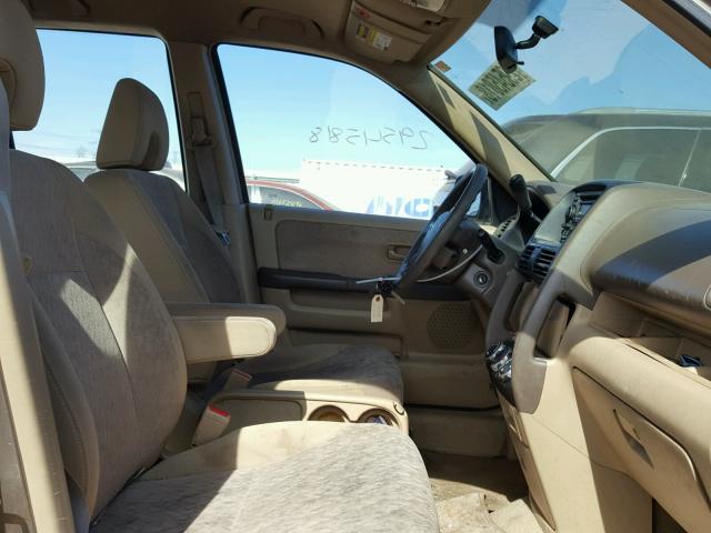 JHLRD78546C047482 - 2006 HONDA CR-V LX GOLD photo 5