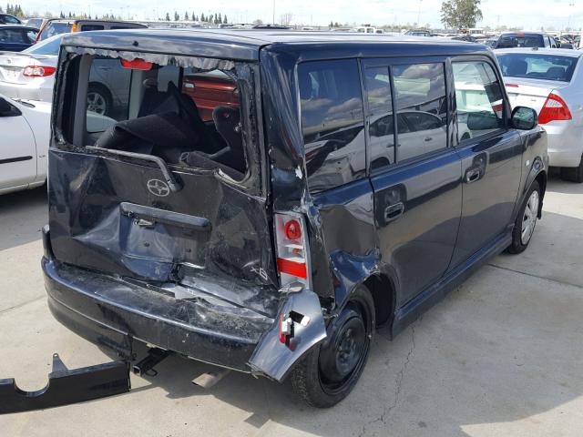 JTLKT324550207982 - 2005 TOYOTA SCION XB BLACK photo 4