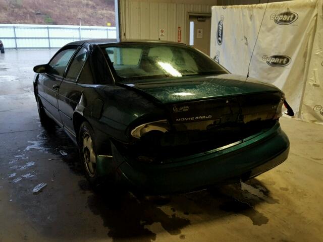 2G1WW12M3X9289009 - 1999 CHEVROLET MONTE CARL 绿色 照片 3