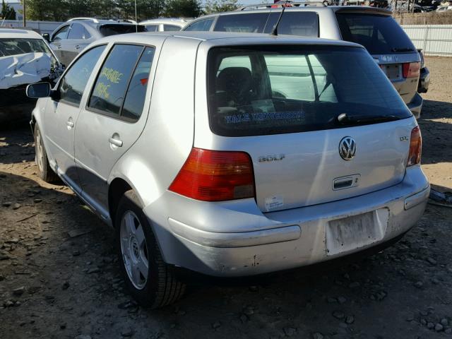 9BWGP61J324066855 - 2002 VOLKSWAGEN GOLF GLS T SILVER photo 3