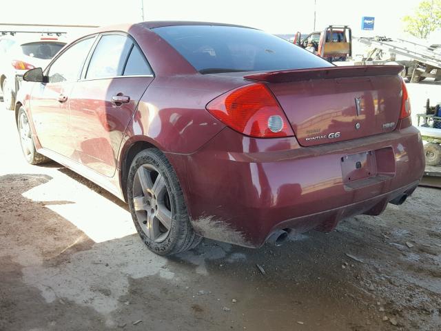 1G2ZL577894247176 - 2009 PONTIAC G6 GXP RED photo 3