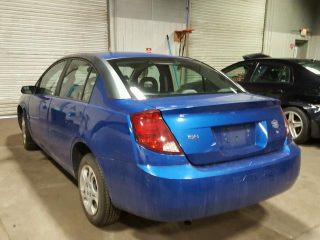 1G8AJ52F23Z171357 - 2003 SATURN ION LEVEL ლურჯი ფოტო 3