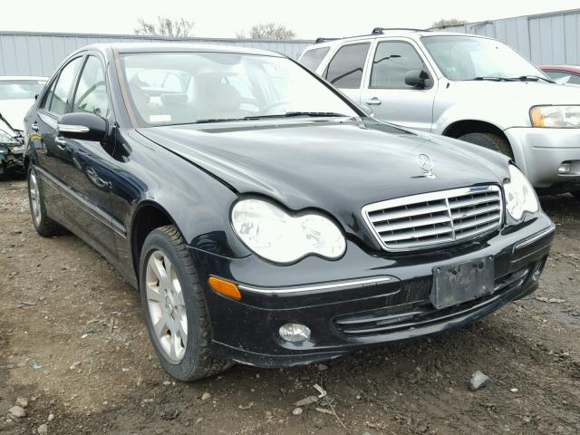 WDBRF81J05F667407 - 2005 MERCEDES-BENZ C 240 4MAT BLACK photo 1