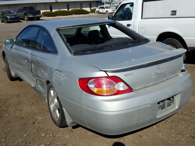 2T1CF28PX3C610183 - 2003 TOYOTA CAMRY SOLA SILVER photo 3