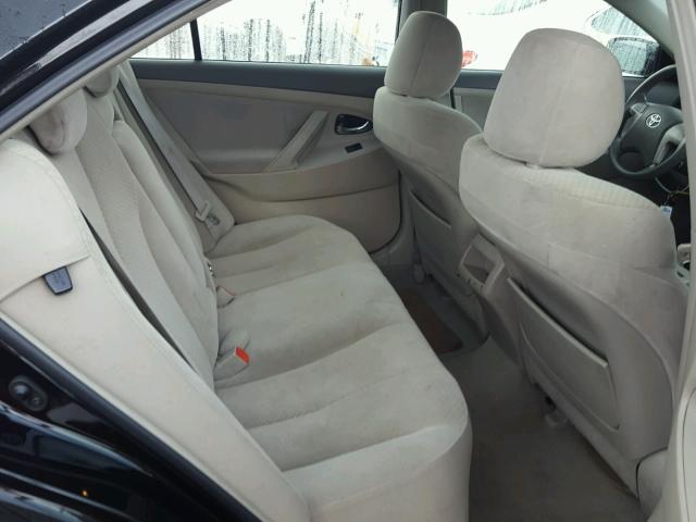 4T4BE46K49R056377 - 2009 TOYOTA CAMRY BASE BLACK photo 6