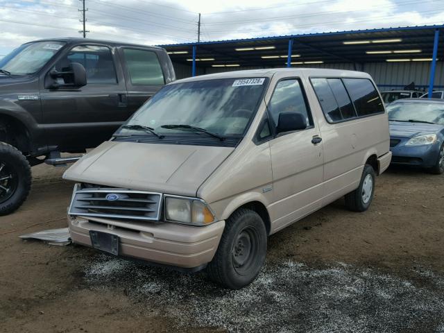 1FMDA41X1TZA45932 - 1996 FORD AEROSTAR BEIGE photo 2