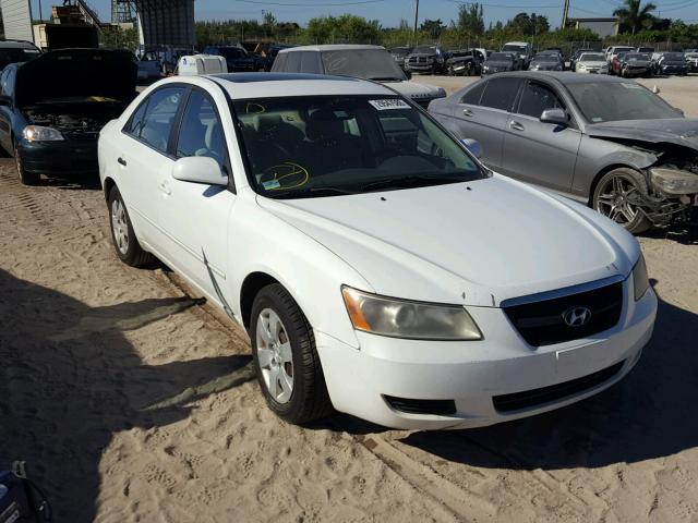 5NPET46CX7H259047 - 2007 HYUNDAI SONATA GLS WHITE photo 1