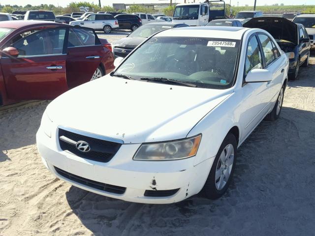 5NPET46CX7H259047 - 2007 HYUNDAI SONATA GLS WHITE photo 2