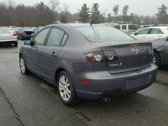 JM1BK12G471613827 - 2007 MAZDA 3 I GRAY photo 3