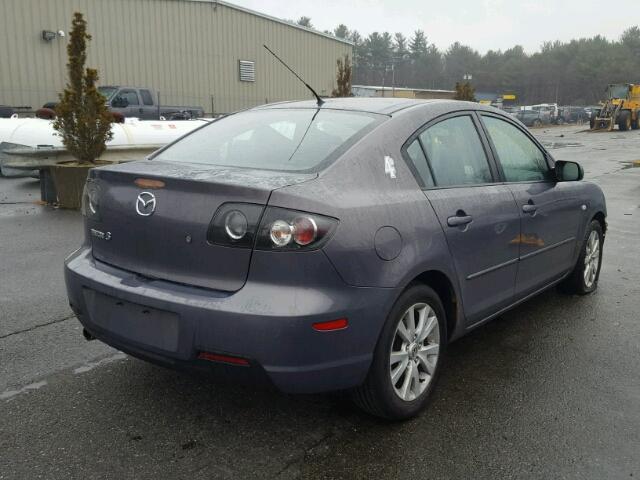 JM1BK12G471613827 - 2007 MAZDA 3 I GRAY photo 4