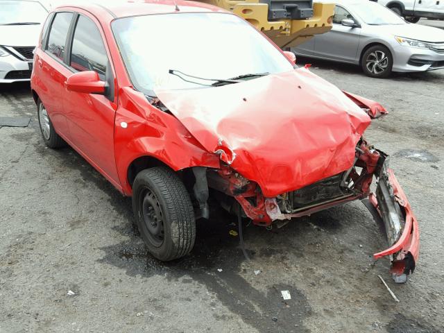 KL1TD66616B671696 - 2006 CHEVROLET AVEO BASE Կարմիր լուսանկար 1