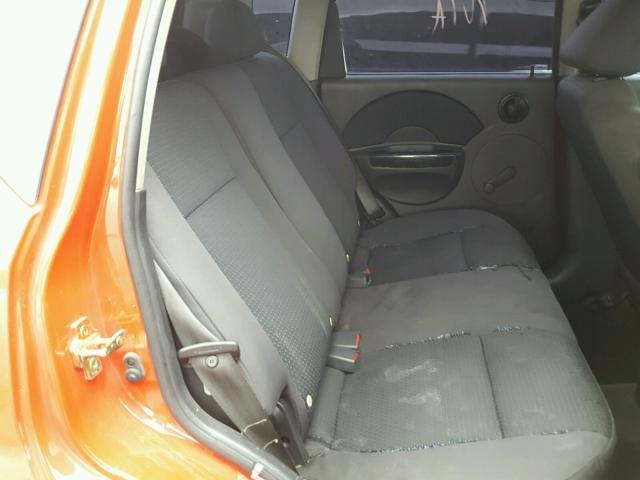 KL1TD66616B671696 - 2006 CHEVROLET AVEO BASE Կարմիր լուսանկար 6
