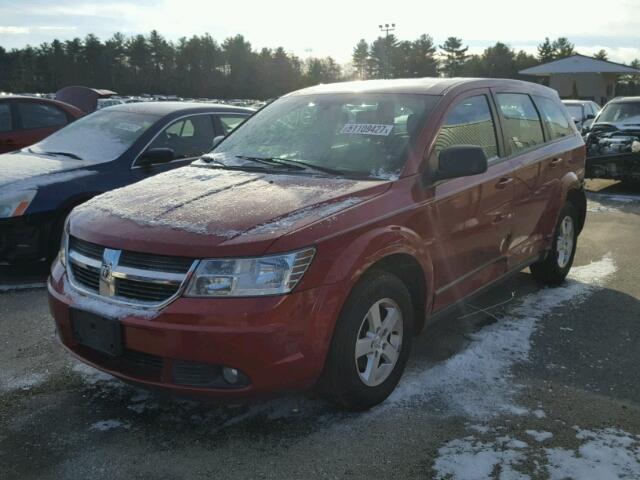 3D4GG47BX9T567375 - 2009 DODGE JOURNEY SE RED photo 2