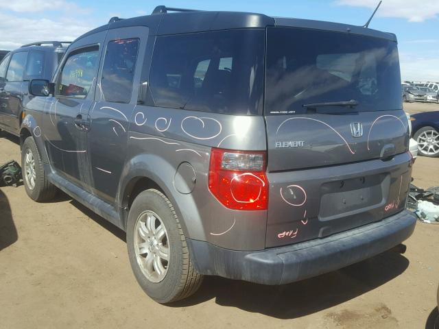 5J6YH28797L013924 - 2007 HONDA ELEMENT EX GRAY photo 3