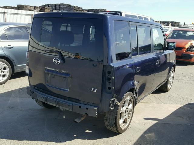 JTLKT324750177934 - 2005 TOYOTA SCION XB ლურჯი ფოტო 4