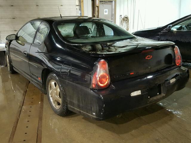 2G1WX15K019122010 - 2001 CHEVROLET MONTE CARL BLACK photo 3