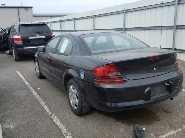 1B3AL46T36N208035 - 2006 DODGE STRATUS SX BLACK photo 3