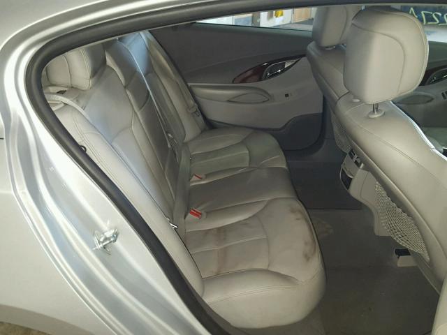 1G4GC5ED3BF332475 - 2011 BUICK LACROSSE C SILVER photo 6