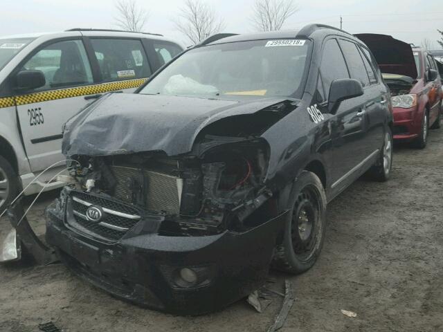 KNAFG526787200605 - 2008 KIA RONDO LX BLACK photo 2