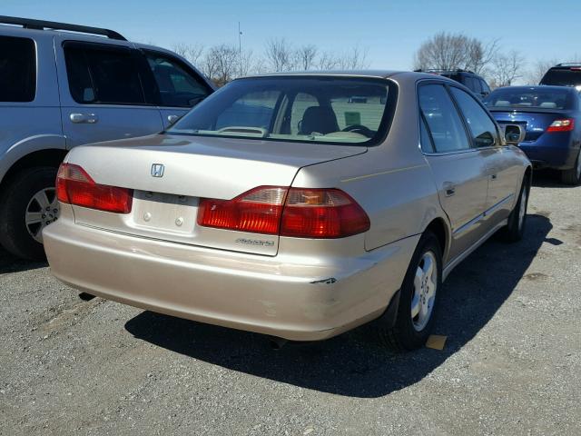 1HGCG1651YA076755 - 2000 HONDA ACCORD EX GOLD photo 4