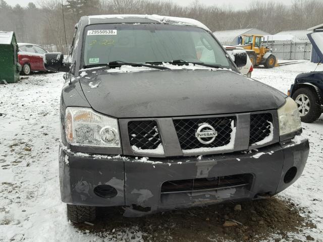 1N6AA07B54N511749 - 2004 NISSAN TITAN SE GRAY photo 9