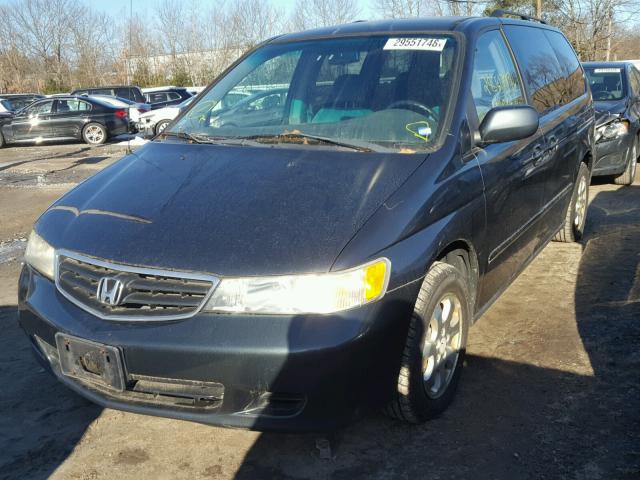 5FNRL18884B115712 - 2004 HONDA ODYSSEY EX BLUE photo 2