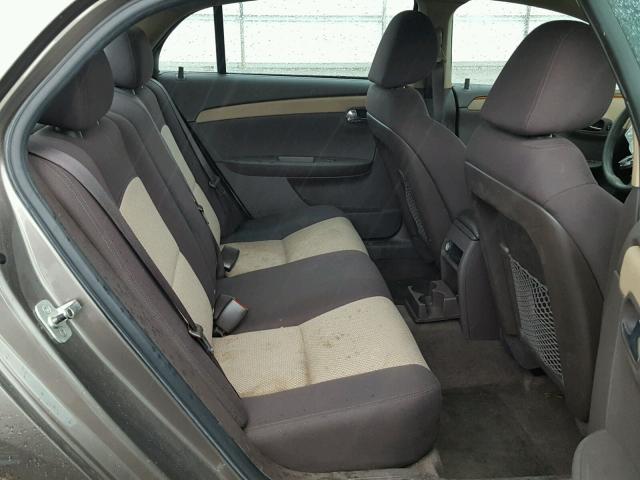 1G1ZC5E08AF324731 - 2010 CHEVROLET MALIBU 1LT 棕色 照片 6