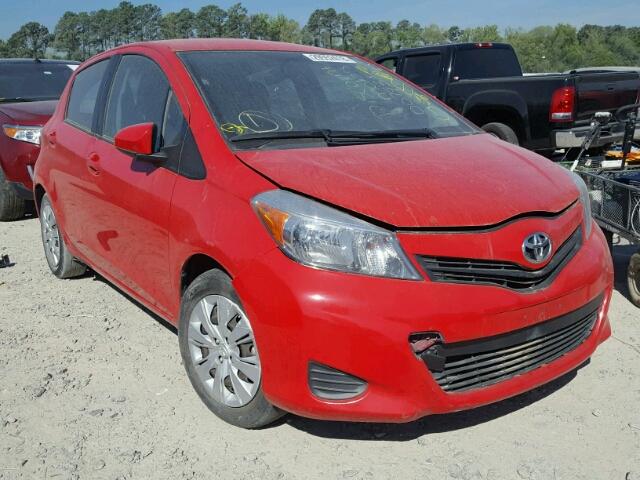 VNKKTUD30EA007938 - 2014 TOYOTA YARIS RED photo 1