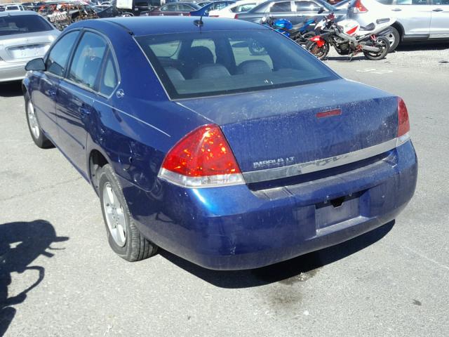 2G1WT58K569156983 - 2006 CHEVROLET IMPALA LT BLUE photo 3