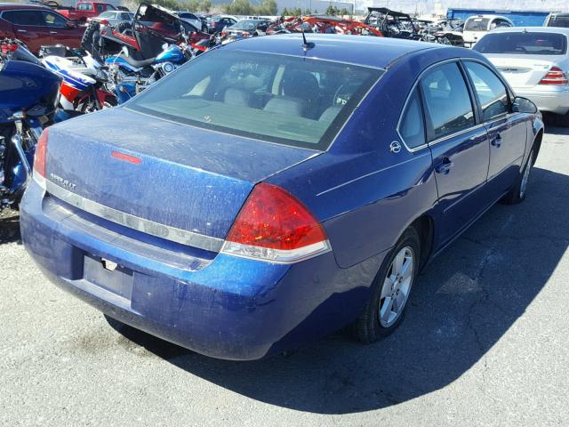 2G1WT58K569156983 - 2006 CHEVROLET IMPALA LT BLUE photo 4