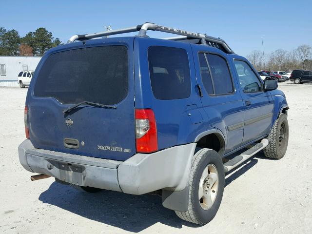 5N1ED28Y91C535761 - 2001 NISSAN XTERRA XE BLUE photo 4